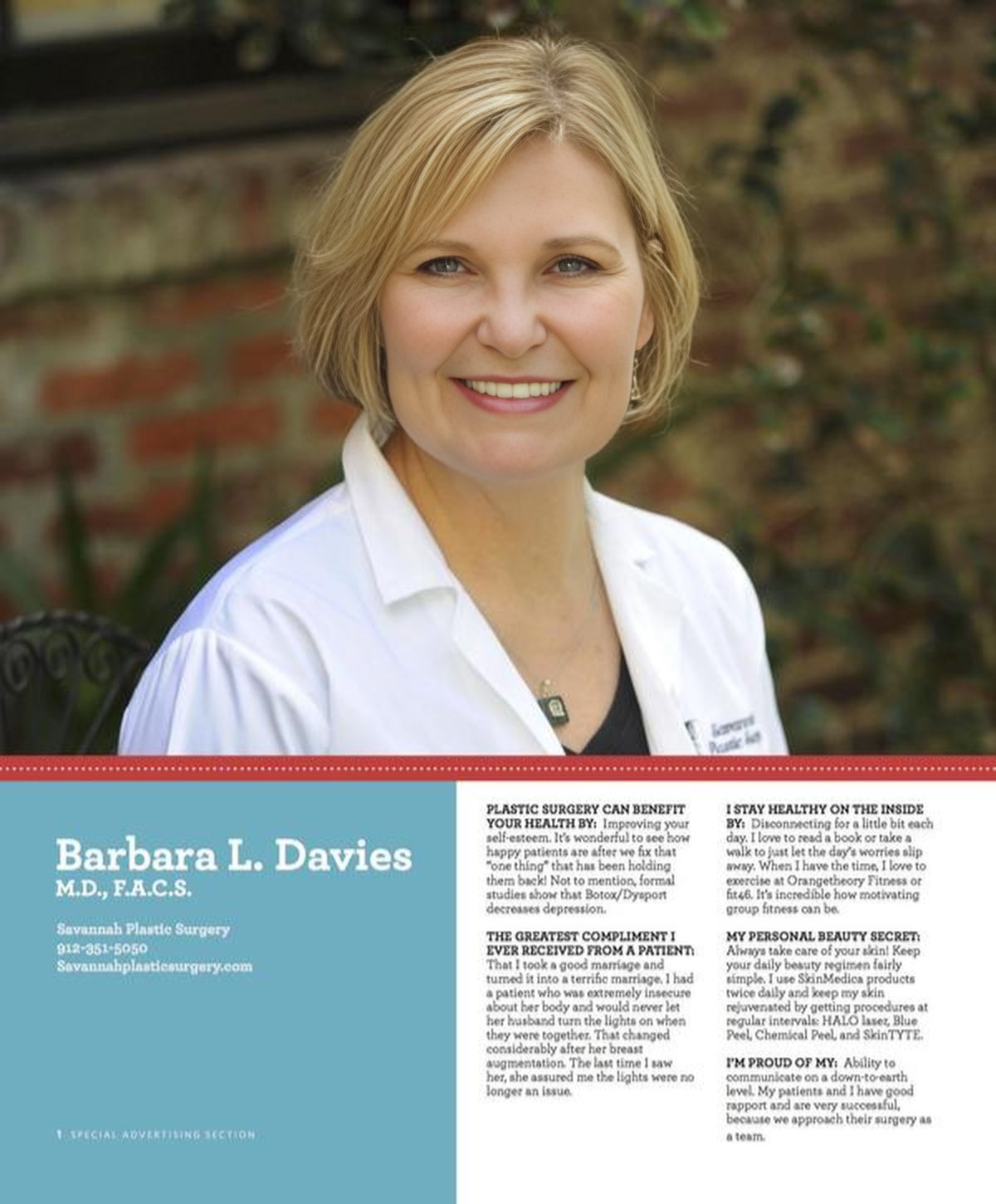 Barbara L. Davies - 7208 Hodgson Memorial Drive, Savannah, Georgia, 31406